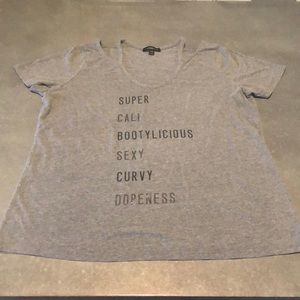 Lane Bryant Gray T-Shirt